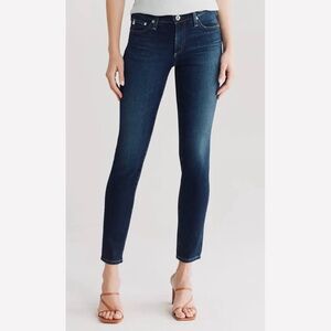 AG | The Stella Slim Straight Soft Low Rise Y2K Chic Designer Jeans